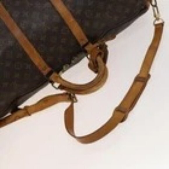 LOUIS VUITTON Monogram Keepall Bandouliere 55 Boston Bag M41414 LV Auth 129659 - Picture 9 of 16